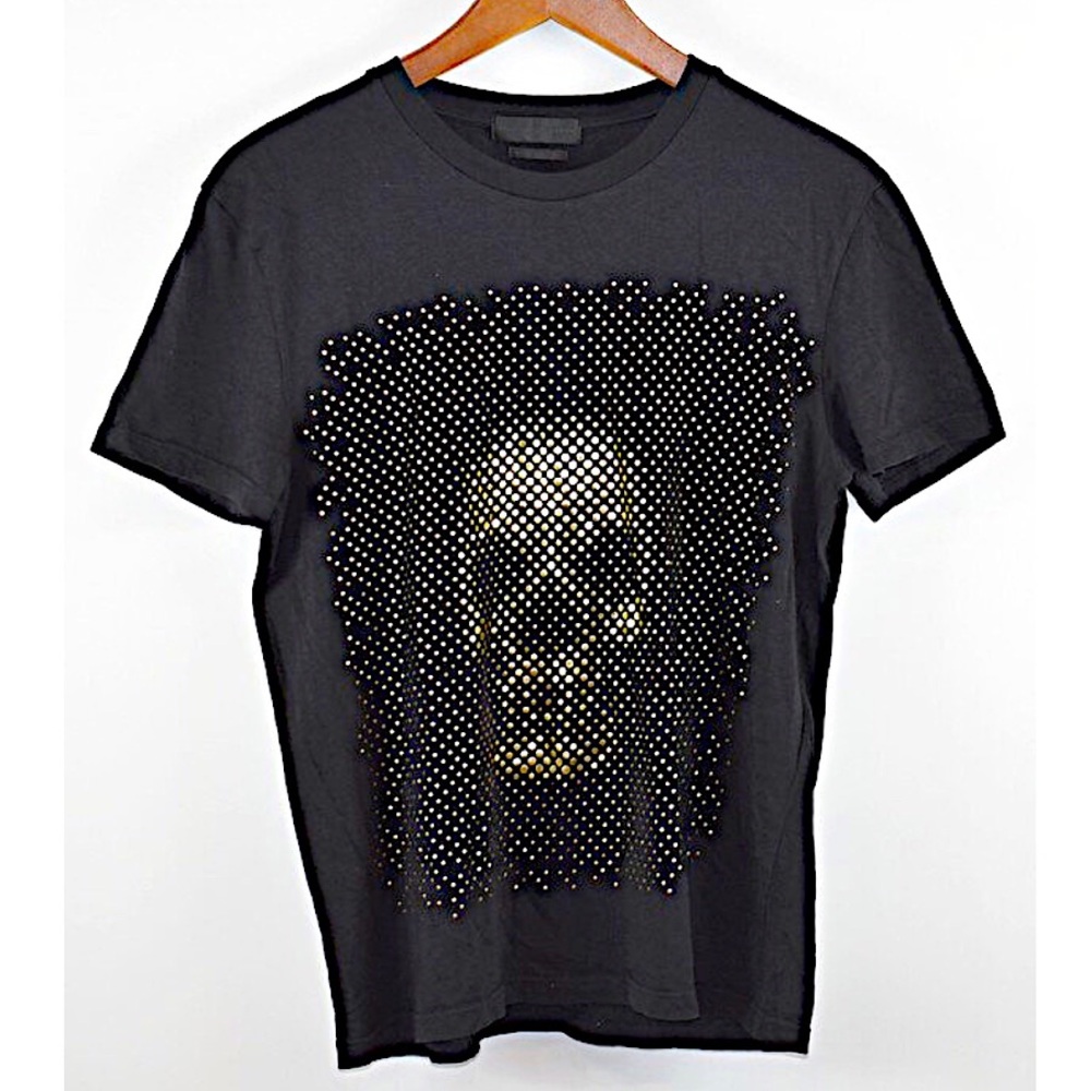 Authentic Alexander Mcqueen 14 SS Black Dot Skull Tee Size XS